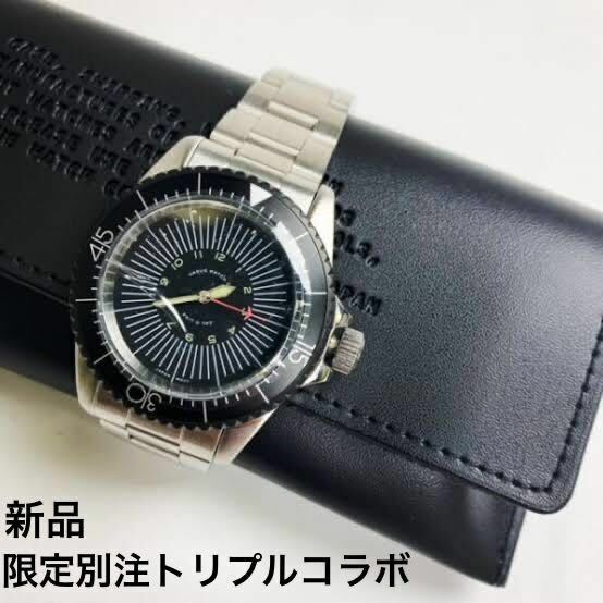 新品★別注★日本製★VAGUE WATCH × CAL O LINE × MATT KATAYAMA “110” 腕時計 キャルオーライン ヴァーグウォッチ ステンレスベルト