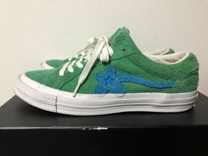 Golf Le Fleur CONVERSE One Star Ox Jolly Green US8 onestar suede 緑 青 白 wang oddfuture