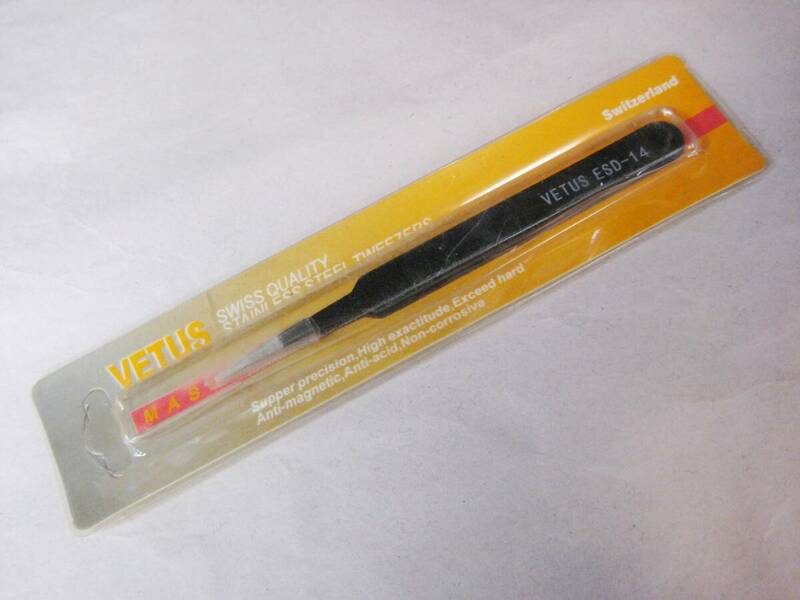 (送料120円～) ピンセット VETUS ESD-14 ＃1401