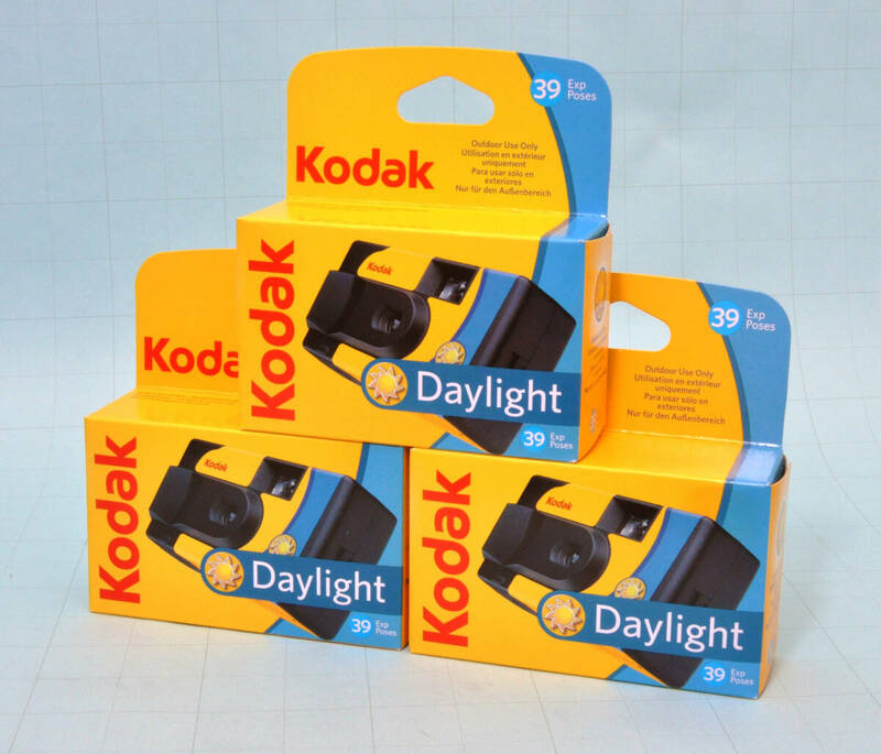 新品未使用　★ Kodak SUC daylight　デイライト 39 800iso 3個　★　使い捨てカメラ