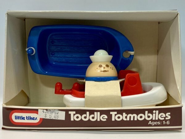 1987 リトルタイクス トドルトッツ 乗り物 ボート Little Tikes Toddle Totmobiles Tug Boat & Barge トイストーリー フィギュア