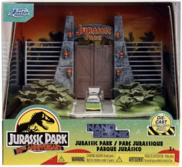 Jada Toys ジュラシックパーク ジオラマ ミニカー ディスプレイ セット JURASSIC PARK ジュラシックワールド