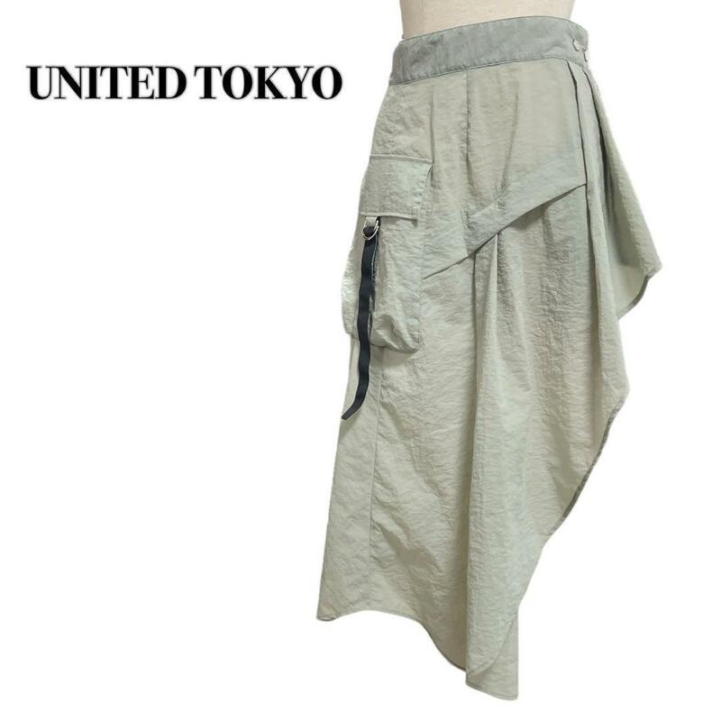 UNITED TOKYO ユナイテッドTOKYO 変形フレアスカート 0 アシメ