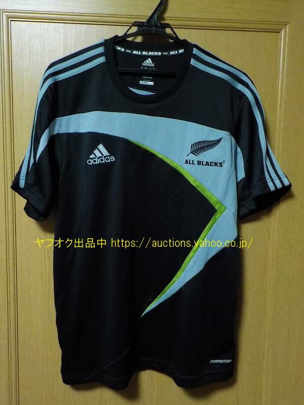 Formotion【即決・送料無料】adidas オールブラックス ニュージーランド代表 2009/2010 半袖 Tシャツ トレーニングウェア ジャージ 264-4