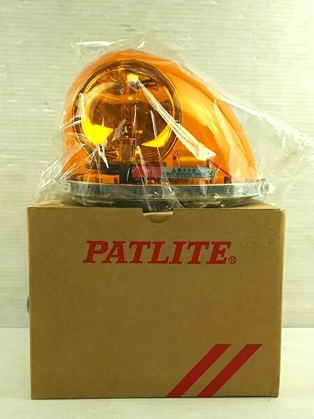 ♪PATLITE パトライト 流線型回転灯 HKFM-102-Y 黄 24V DC HKF00046♪未使用品1