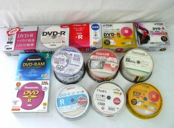 ☆☆メーカー色々　DVD-R　DVD-RAM　DVD-RWなど　大量セット　計190枚☆未開封品