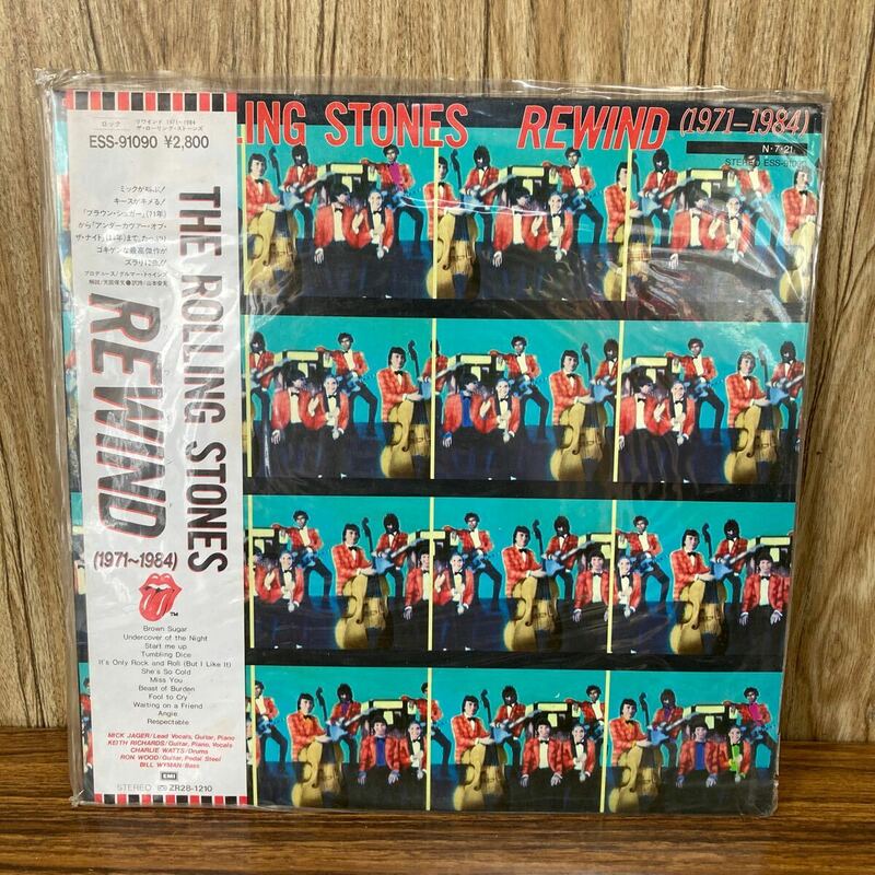 ◇帯付◇ レコード LP/プロモ/美盤＞ローリング・ストーンズ / リワインド 1971-1984 Rolling Stones ロック