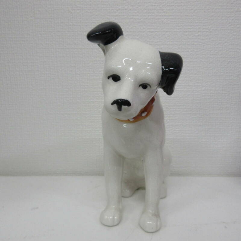 ● ビクター犬 ニッパー 置き物 グッズ インテリア レトロ アンティーク 陶器 置物 激安1円スタート