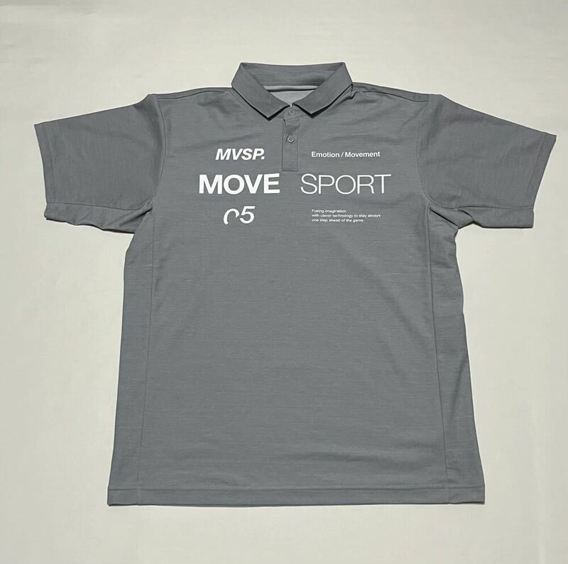 デサント　move sport 半袖ポロシャツ　グレー　メンズLサイズ　DMMVJA74