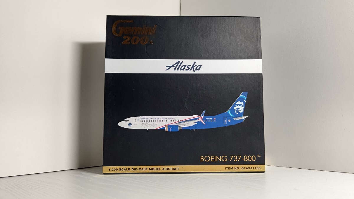1/200 Gemini200 / Alaska Airlines アラスカ航空 BOEING B737-800 旅客機　