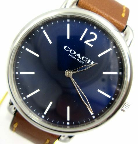 ■【稼働品】 COACH コーチ 腕時計 メンズ 青文字盤 CA.97.2.14.1469 ブランド品 純正ベルト 腕回り：最長約19.5㎝(表記18) 