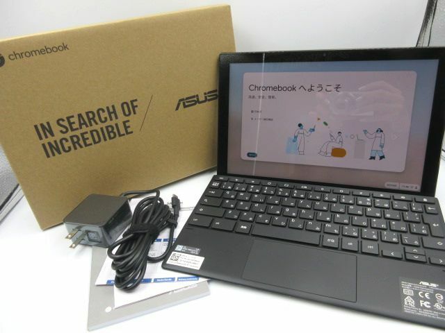 ◇ ASUS Chromebook エイスース クロームブック Detachable CM3 ミネラルグレー CM3000DVA-HT0019 10.5インチ 付属品付き