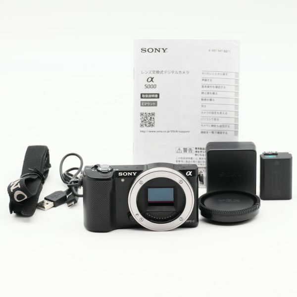 【美品】★ショット数「2,396回」SONY ソニー α5000 ボディ ブラック #1538