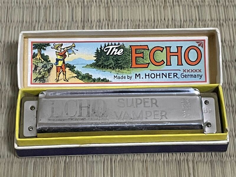 ハーモニカ ECHO SUPER VAMPER Ｍ．HOHNER Bb調 ドイツ製 楽器