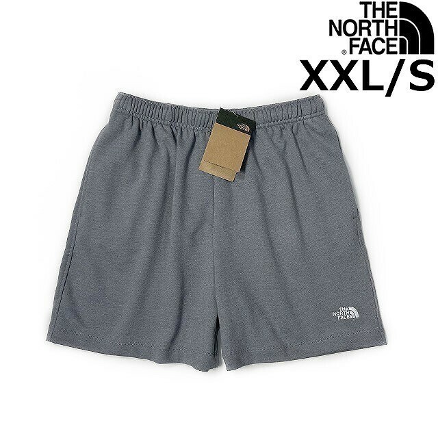 1円～!売切!【正規新品】THE NORTH FACE◆SIMPLE LOGO FLEECE SHORT ショートパンツ US限定 ロゴ刺繍 ランニング 登山(XXL)グレー 190110-5