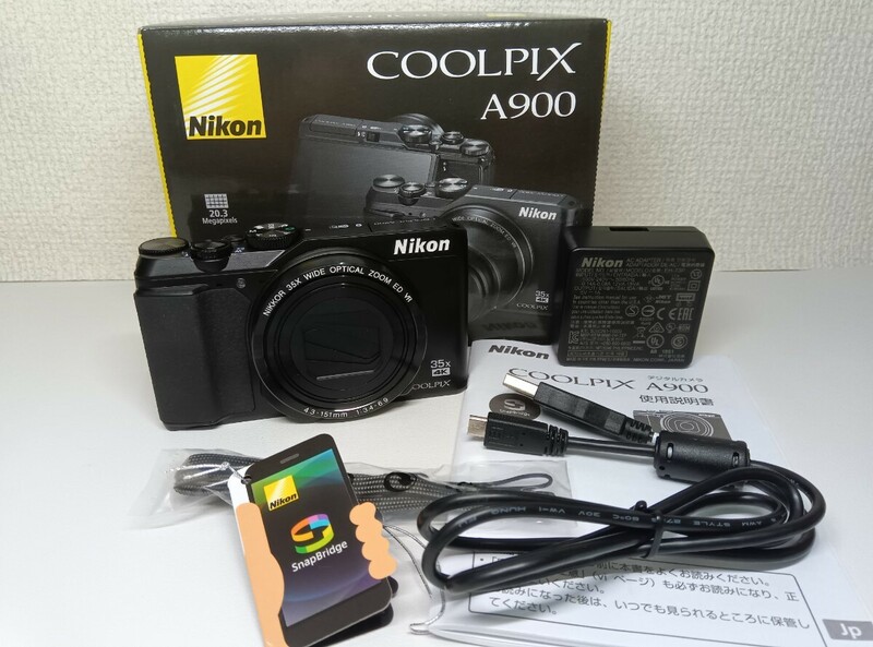 美品 Nikon ニコン COOLPIX A900 バッテリー、箱付き 動作問題無し 
