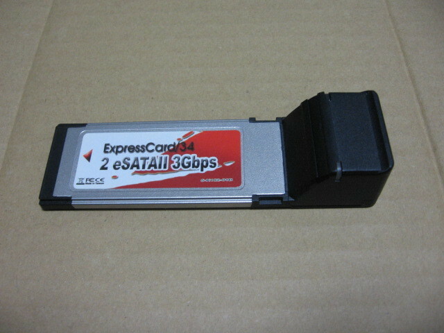 ExpressCard/34 2 eSATAII 3Gbps カード 5-K102-01B ジャンク