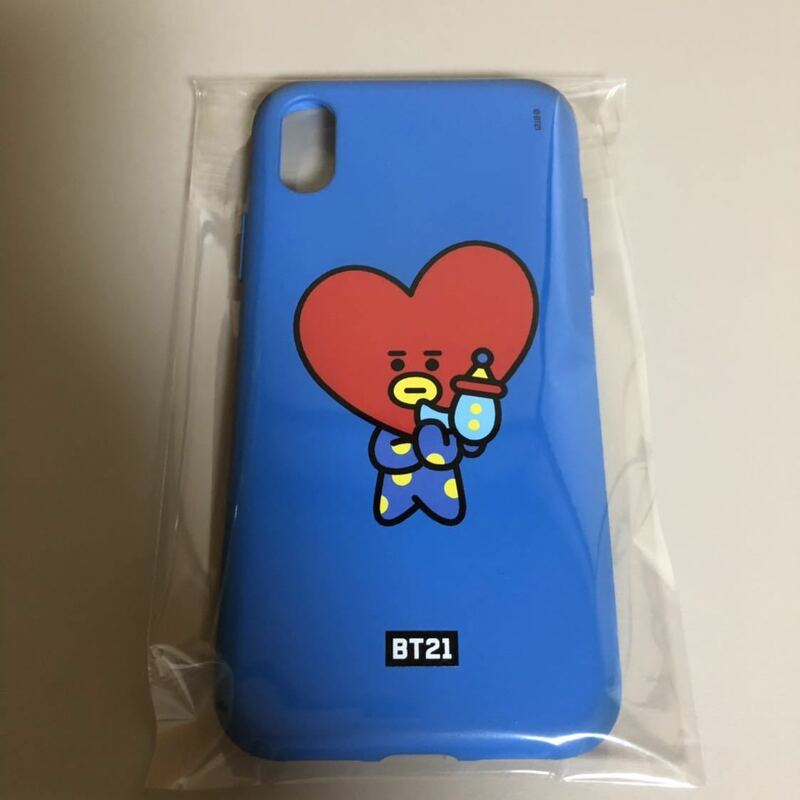 iPhone X スマホケース☆BTS BT21 TATA 防弾少年団 V キム・テヒョン 韓国