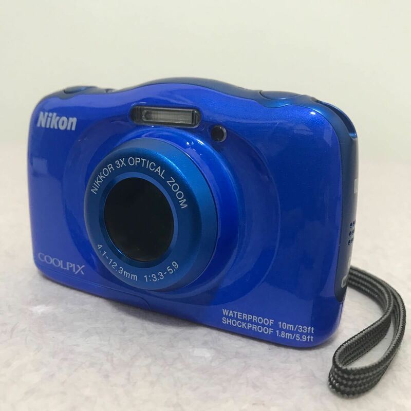 【極上美品】ニコン W100 コンパクトデジタルカメラ クールピクス デジタルカメラ 防水 ブルー COOLPIX Nikon デジカメ 