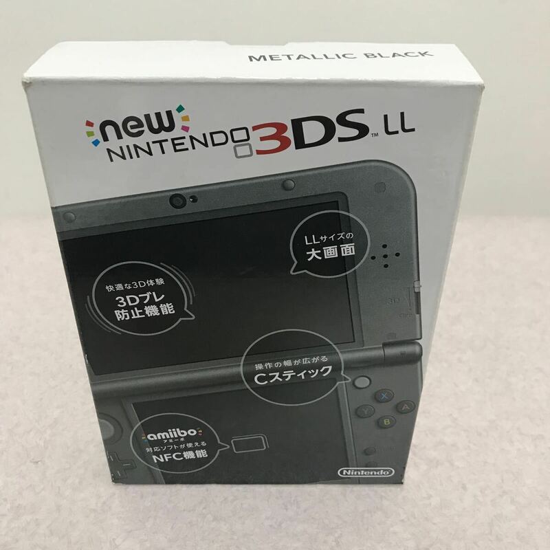 【未使用に近い綺麗さ】メタリックブラック New 3DSLL ニンテンドー3DSLL 任天堂 NINTENDO RED-001