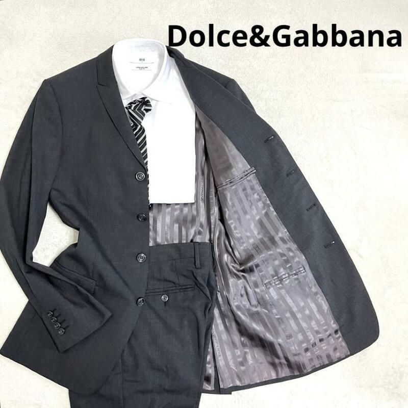 559 Dolce&Gabbana ドルチェアンドガッバーナ セットアップスーツ グレー 46 4B
