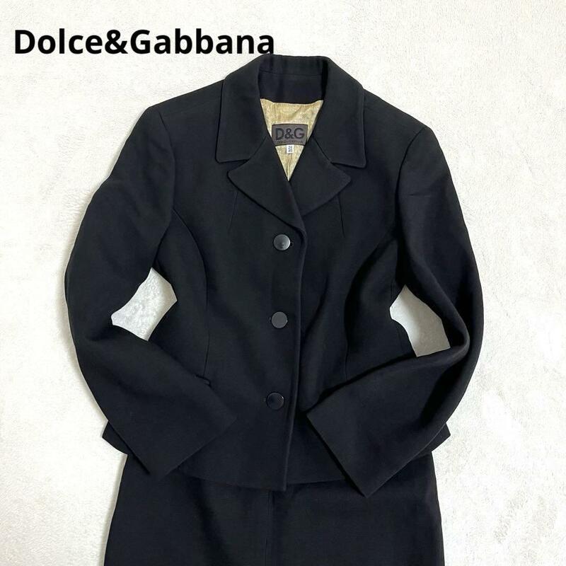 480 Dolce&Gabbana ドルチェアンドガッバーナ スカートスーツ ブラック