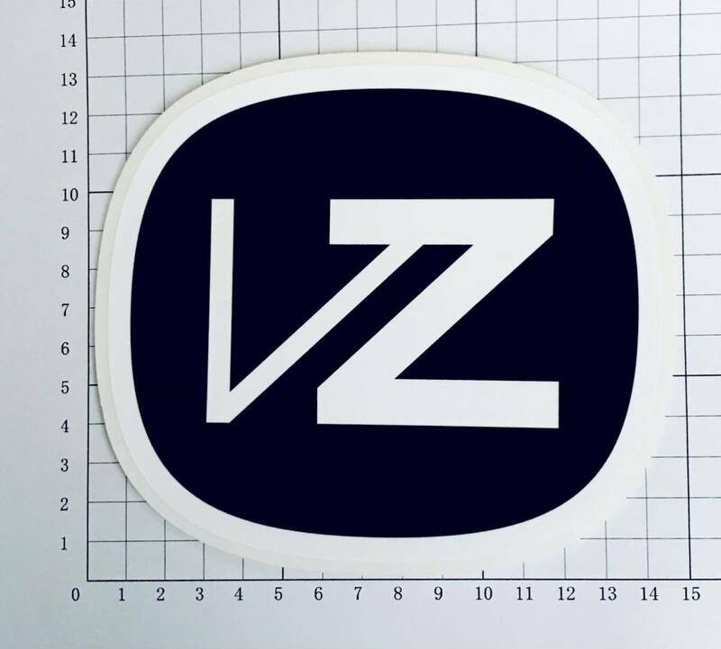 VZ VON ZIPPER Rare Metallic&Blackステッカー ボン ジッパー レア メタリック&ブラック ステッカー