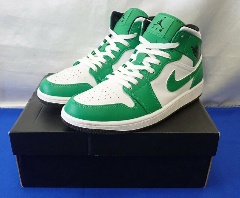 ◎NIKE　ナイキ　AIR JORDAN 1 MID　エアジョーダン1 ミッド　DQ8426-301　27.0ｃｍ　ラッキーグリーン