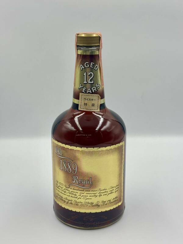 ◎【売り切り】酒 BOURBON WHISKEY OLD 1889 ROYAL 12年 750ml 43％ バーボン ウイスキー オールド ロイヤル 古酒 未開栓 ◎