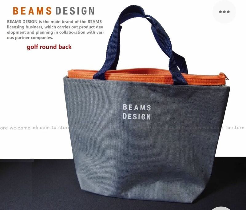 【新品未使用】BEAMS DESIGN ビームス デザイン 保冷ポーチ付き ミニトートバッグ 
