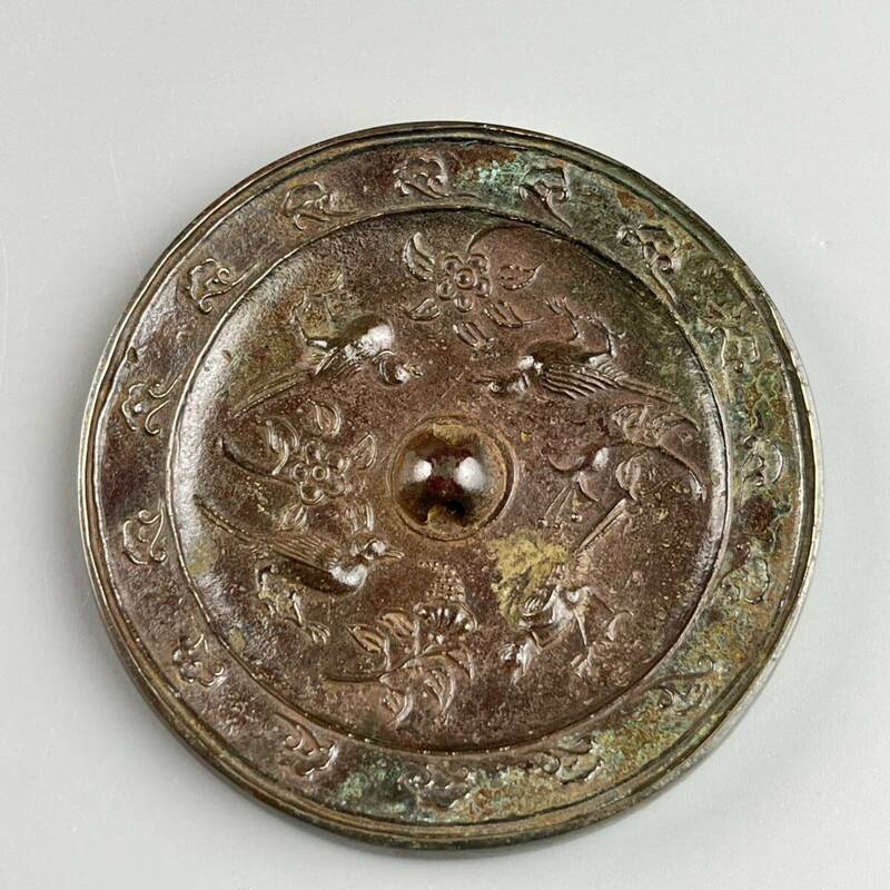 中国古玩 古銅 青銅 青銅鏡 鏡 神仙鏡 青銅器 時代物 唐物