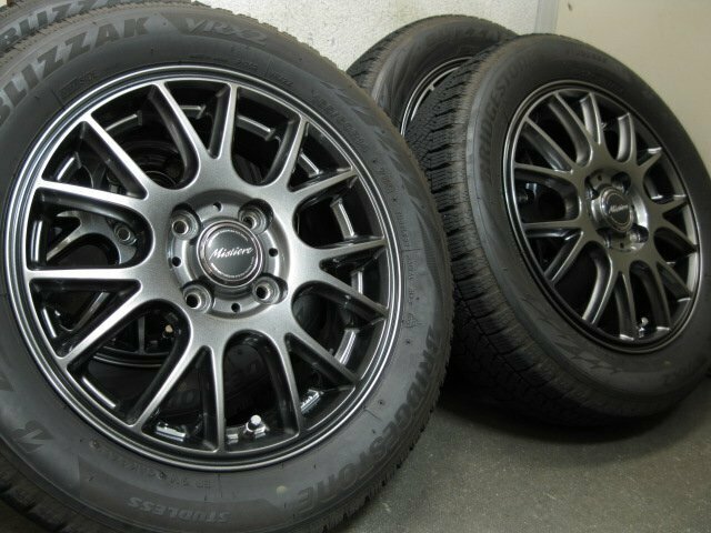 ■美品■アルミ付き＆スタッドレス165/60R14 4本■エブリィワゴン.スクラムワゴン.NV100クリッパーリオ■