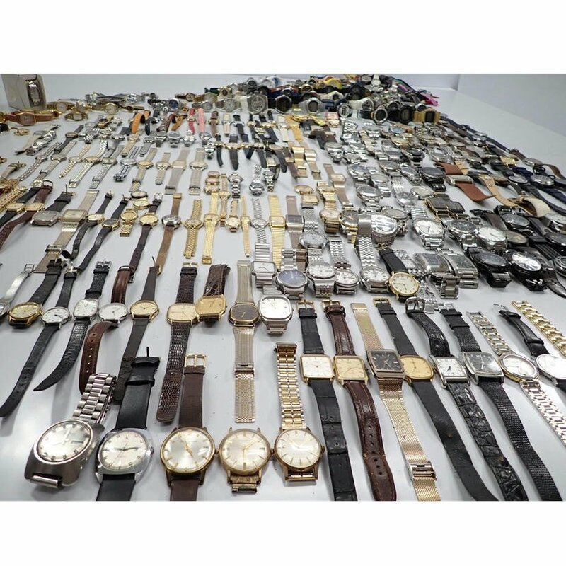 1円 SEIKO/CASIO/CITIZEN/LONGINE/ARMANI/BURBERRY/COACH他/【大量】腕時計まとめて総重量16.2kg300点以上/62