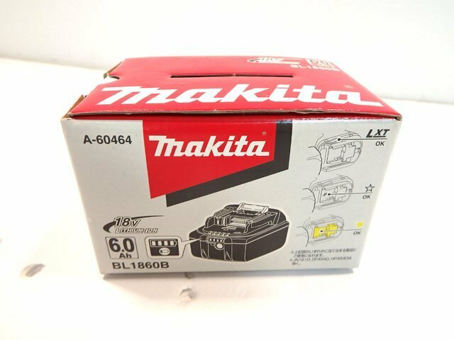 新品 Makita/マキタ BL1860B 純正 バッテリー DC18V 6.0Ah 1個