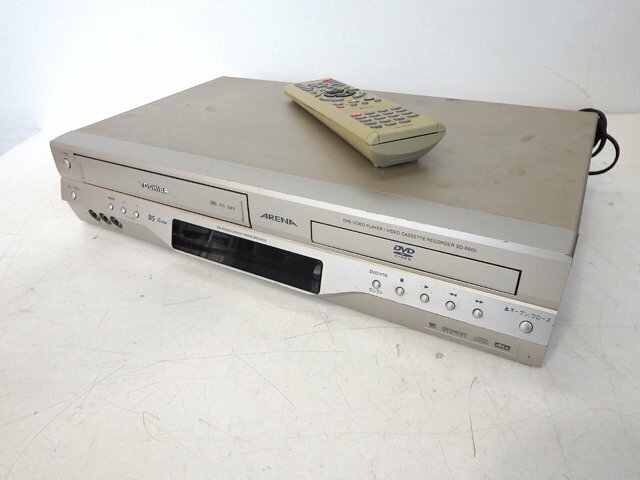 ★ 再生確認済 ★ TOSHIBA 東芝 VTR一体型ビデオプレーヤー SD-B600 VHS/DVD 2005年製 リモコン付き ★