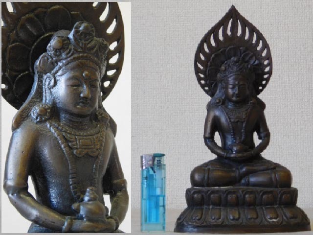 時代【銅 観音菩薩】古銅 仏像 仏教美術