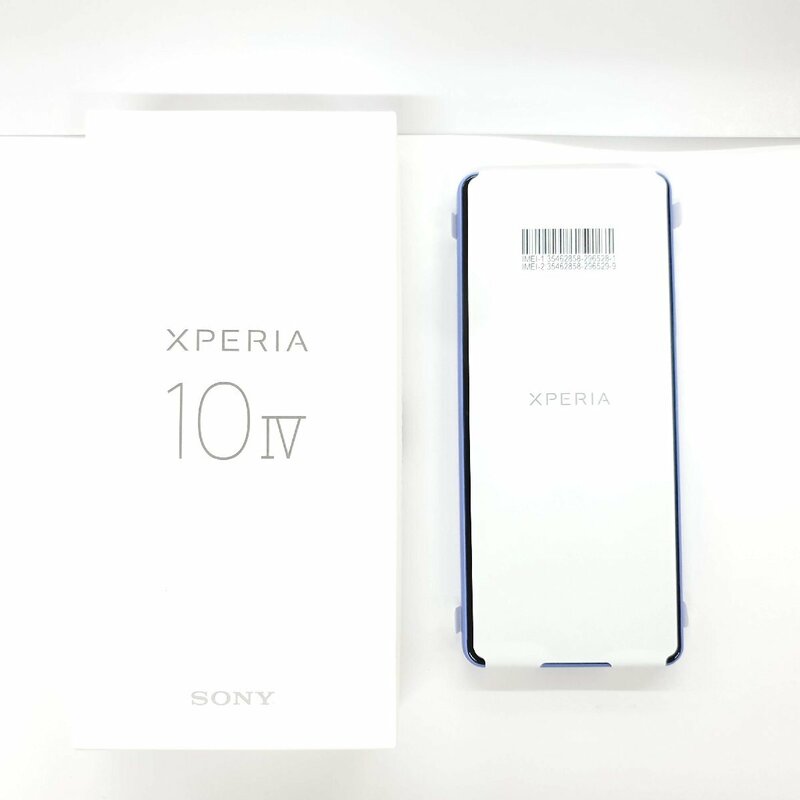 【未使用品】国内版 SIMフリー スマートフォン SONY XPERIA 10Ⅳ SOG07 6GB/128GB パープル