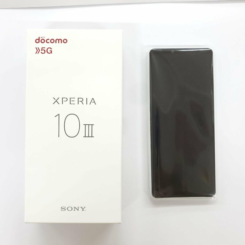 【未使用品】国内版 SIMフリー スマートフォン SONY XPERIA 10 Ⅲ SO-52B 6GB/128GB ホワイト