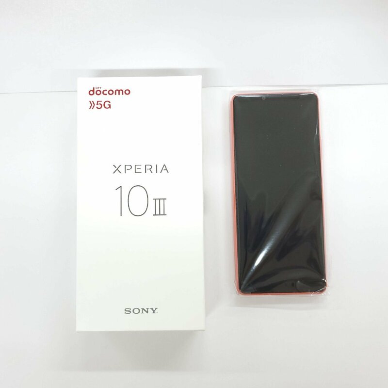 【未使用品】国内版 SIMフリー スマートフォン SONY XPERIA 10 Ⅲ SO-52B 6GB/128GB ピンク