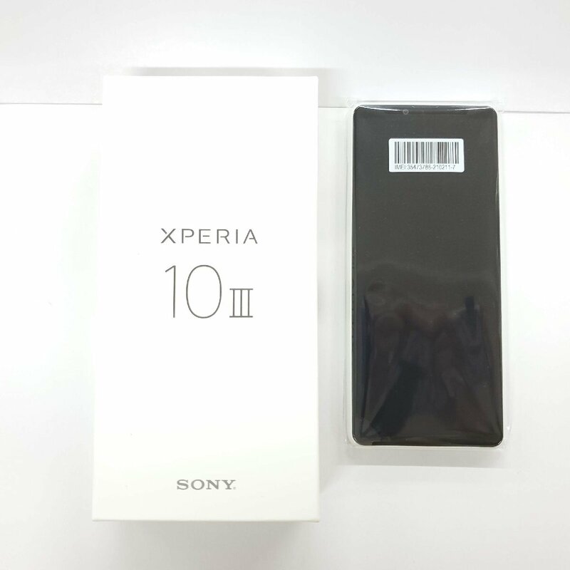 【未使用品】国内版 SIMフリー スマートフォン SONY XPERIA 10 Ⅲ SOG04 6GB/128GB ホワイト