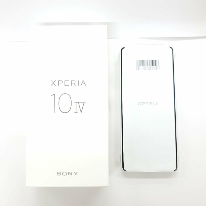 【未使用品】国内版 SIMフリー スマートフォン SONY XPERIA 10Ⅳ SOG07 6GB/128GB ホワイト