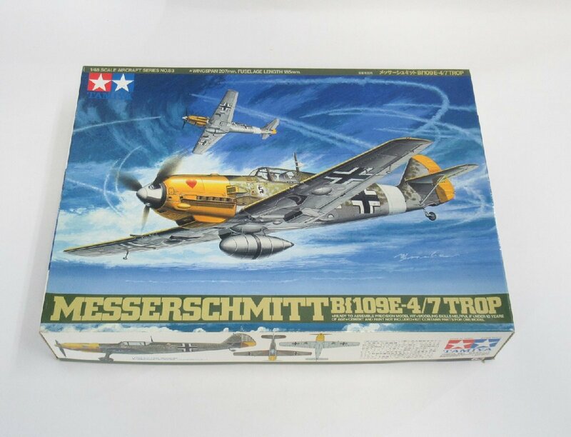 タミヤ 1/48 メッサーシュミットBf109 E-4/7 TROP 61063【B】pxt050107