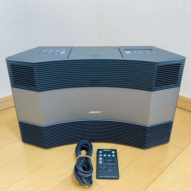 BOSE ボーズ ACOUSTIC WAVE MUSIC SYSTEMⅡ リモコン付き 中古 動作確認済み 現状品 ジャンク オーディオ機器 当時物 レア 希少 入手困難