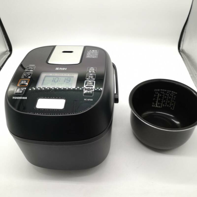 TOSHIBA(東芝) RC-6PXR-K(ブラック) 炎匠炊き 圧力IHジャー炊飯器 3.5合 202402-F342