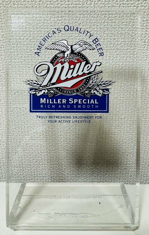Miller Special Beer ミラービール/卓上 メニュースタンド