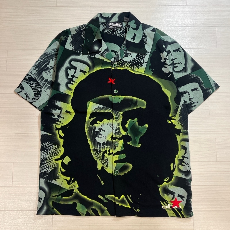 Dragon Fly Clothing Company/ドラゴンフライ/Ernesto "Che" Guevara Open Collar S/S Shirt/チェ=ゲバラ/オープンカラーシャツ/M