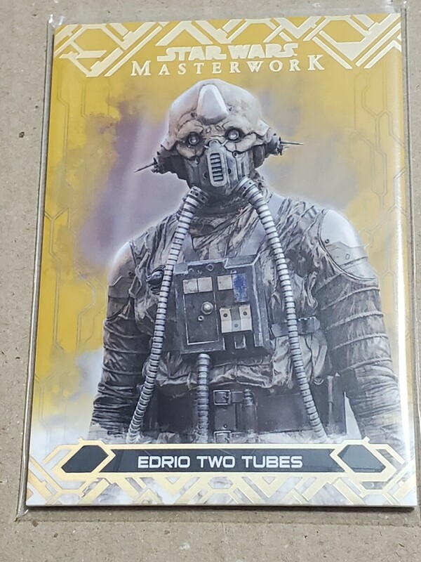 送料63円　2017　topps　STAR WARS　MASTER WORK　25シリ　ゴールドパラレル　エドリオ・トゥーチューブ　スターウォーズ　ローグワン