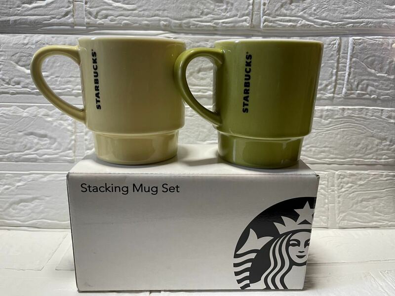 新品☆スターバックス　STARBUCKS スタバ　スタッキングマグカップ　ペアマグカップ