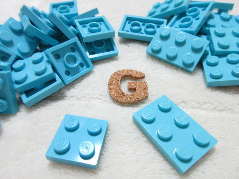 LEGO★G 正規品 46個 アズール 2×2 2×3 プレート パーツ 同梱可 レゴ シティ タウン ホテル デパート クリエイター エキスパート 建材