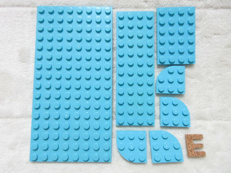 LEGO★E 正規品 アズール 8×16 基礎板 他 プレート パーツ 同梱可能 レゴ シティ タウン ベース 建材 家 建物 土台 ベース カフェ ケーキ